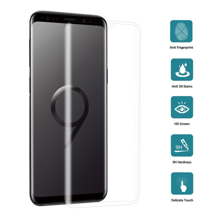 25 PCS For Galaxy S9 Plus 9H Surface Hardness 3D Curved Edge Anti-scratch Full Screen HD Tempered Glass Screen Protector