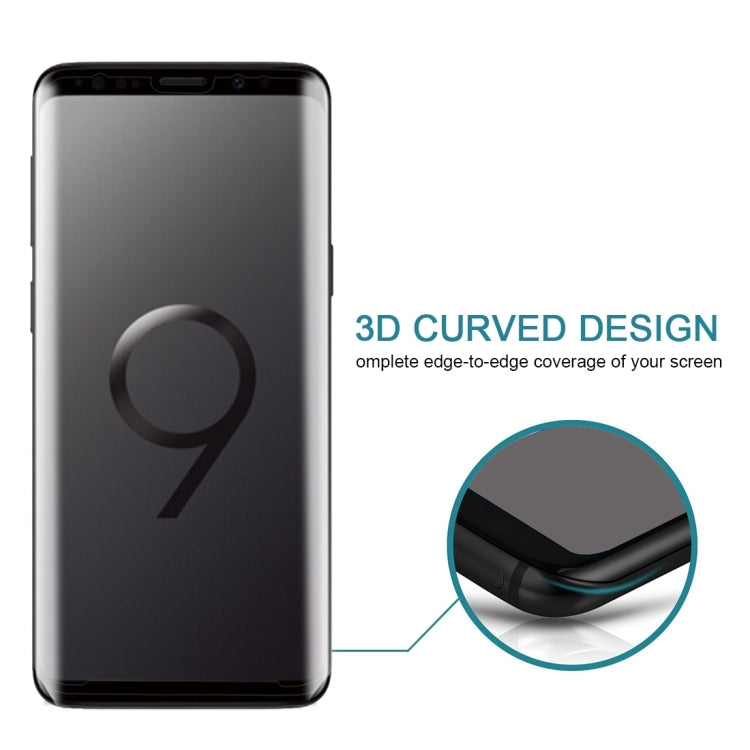 25 PCS For Galaxy S9 9H Surface Hardness 3D Curved Edge Anti-scratch Full Screen HD Tempered Glass Screen Protector
