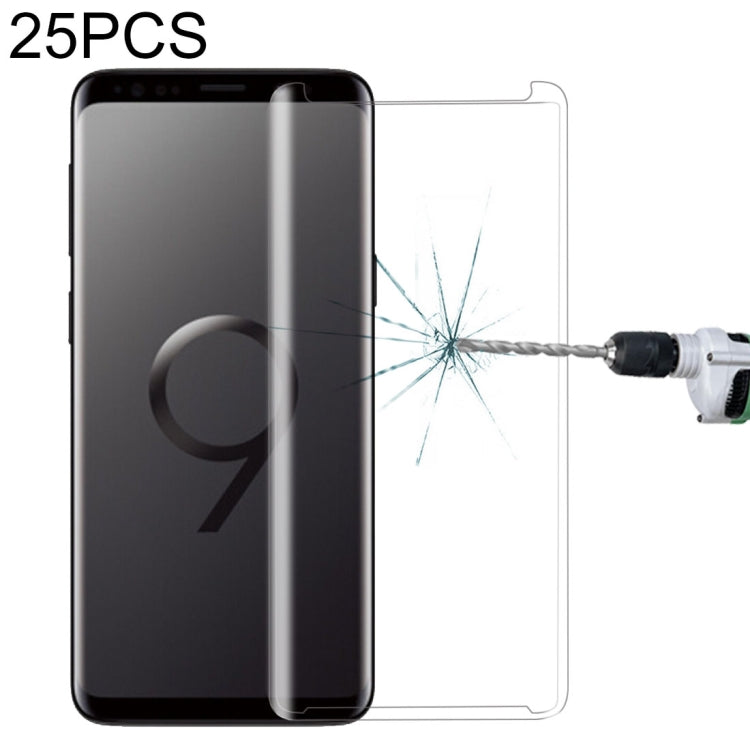25 PCS For Galaxy S9 9H Surface Hardness 3D Curved Edge Anti-scratch Non-full Screen HD Tempered Glass Screen Protector