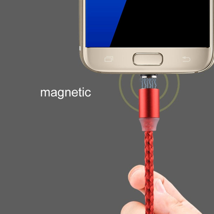 1.2m Weave Line Micro USB to Micro USB Double Head Magnetic Charging Cable, For Samsung / Huawei / Xiaomi / Meizu / LG / HTC and Other Smartphones