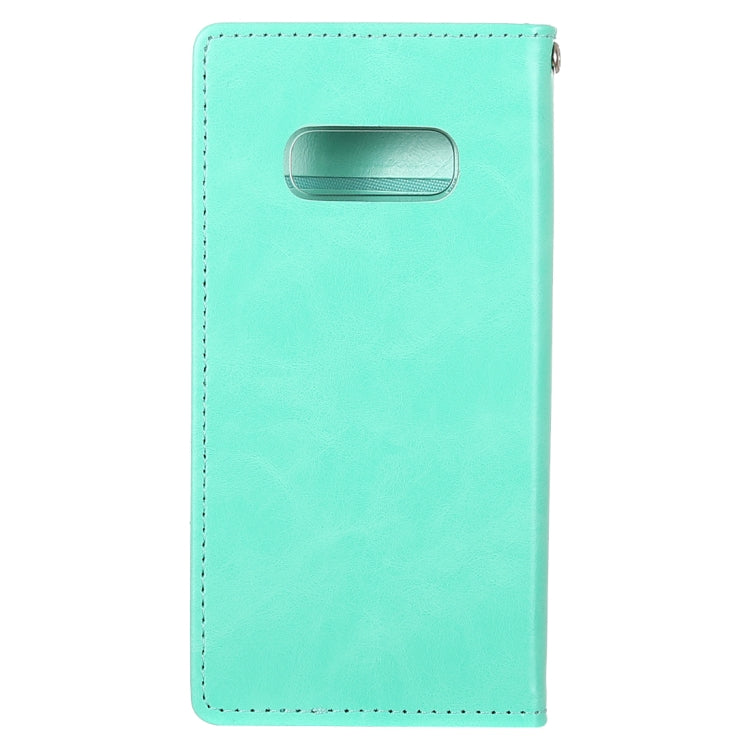 GOOSPERY BLUE MOON FLIP Series Crazy Horse Texture Horizontal Flip Leather Case for Galaxy S10e, with Holder & Card Slots & Wallet