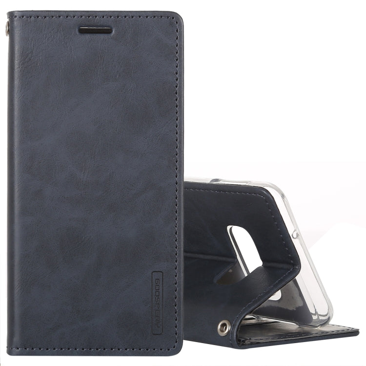 GOOSPERY BLUE MOON FLIP Series Crazy Horse Texture Horizontal Flip Leather Case for Galaxy S10e, with Holder & Card Slots & Wallet