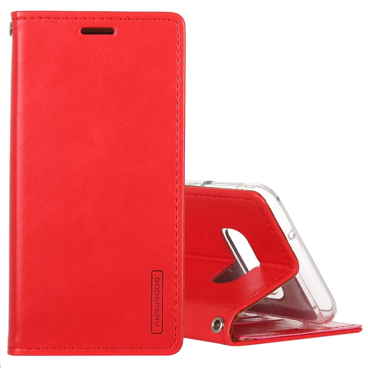 GOOSPERY BLUE MOON FLIP Series Crazy Horse Texture Horizontal Flip Leather Case for Galaxy S10e, with Holder & Card Slots & Wallet