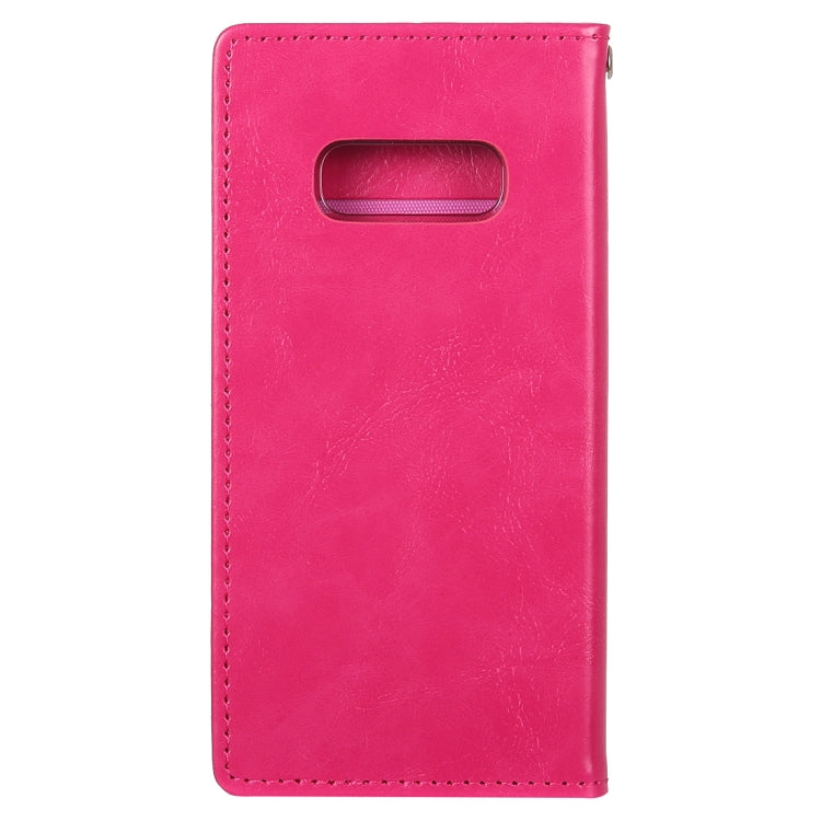 GOOSPERY BLUE MOON FLIP Series Crazy Horse Texture Horizontal Flip Leather Case for Galaxy S10e, with Holder & Card Slots & Wallet