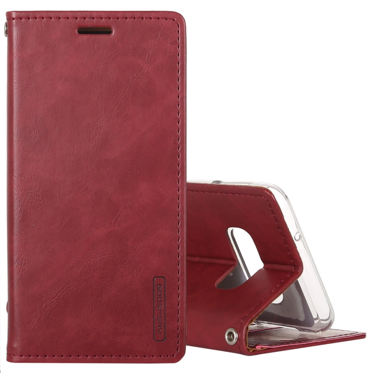 GOOSPERY BLUE MOON FLIP Series Crazy Horse Texture Horizontal Flip Leather Case for Galaxy S10e, with Holder & Card Slots & Wallet