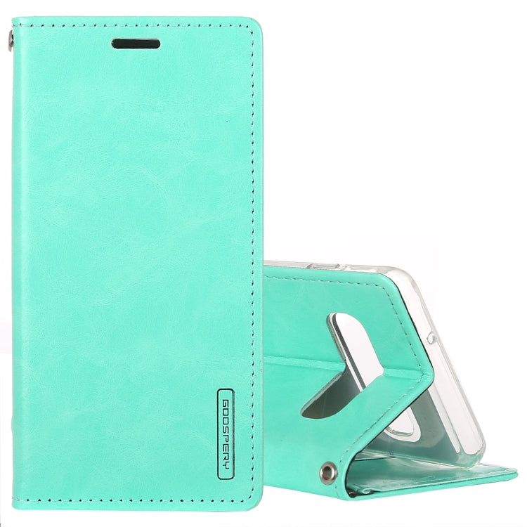 GOOSPERY BLUE MOON FLIP Series Crazy Horse Texture Horizontal Flip Leather Case for Galaxy S10, with Holder & Card Slots & Wallet