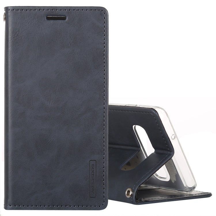 GOOSPERY BLUE MOON FLIP Series Crazy Horse Texture Horizontal Flip Leather Case for Galaxy S10+, with Holder & Card Slots & Wallet