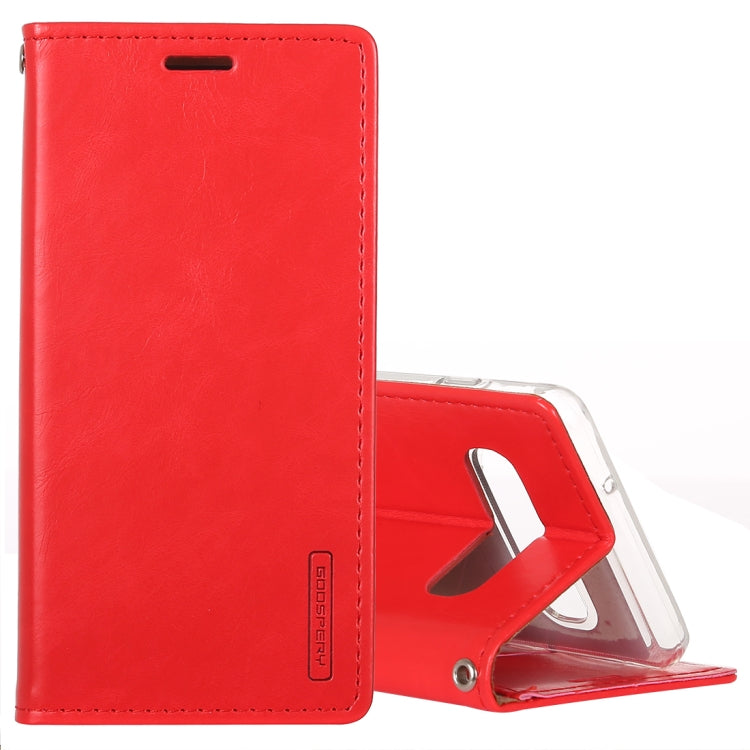 GOOSPERY BLUE MOON FLIP Series Crazy Horse Texture Horizontal Flip Leather Case for Galaxy S10+, with Holder & Card Slots & Wallet