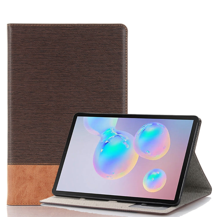 For Galaxy Tab S6 T860 / T865 Cross Texture Horizontal Flip Leather Case with Holder & Card Slots & Wallet