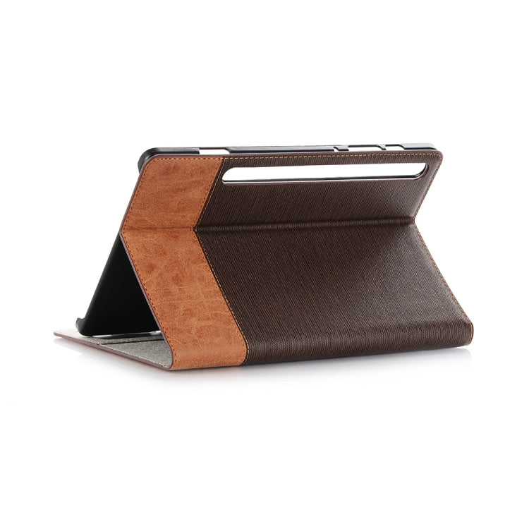 For Galaxy Tab S6 T860 / T865 Cross Texture Horizontal Flip Leather Case with Holder & Card Slots & Wallet