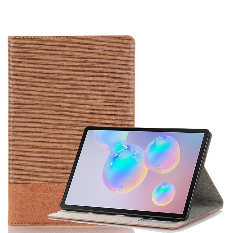 For Galaxy Tab S6 T860 / T865 Cross Texture Horizontal Flip Leather Case with Holder & Card Slots & Wallet