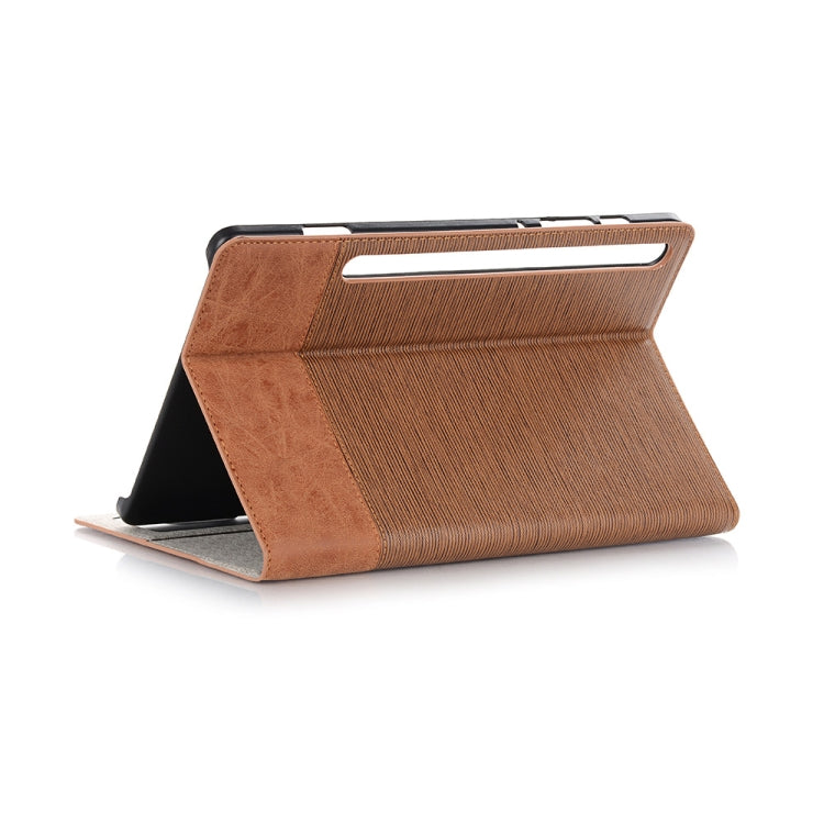 For Galaxy Tab S6 T860 / T865 Cross Texture Horizontal Flip Leather Case with Holder & Card Slots & Wallet