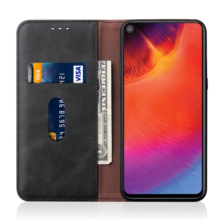 Casual Style Retro Crazy Horse Texture Horizontal Flip Leather Case for Galaxy A60 / M40, with Card Slots & Holder & Wallet