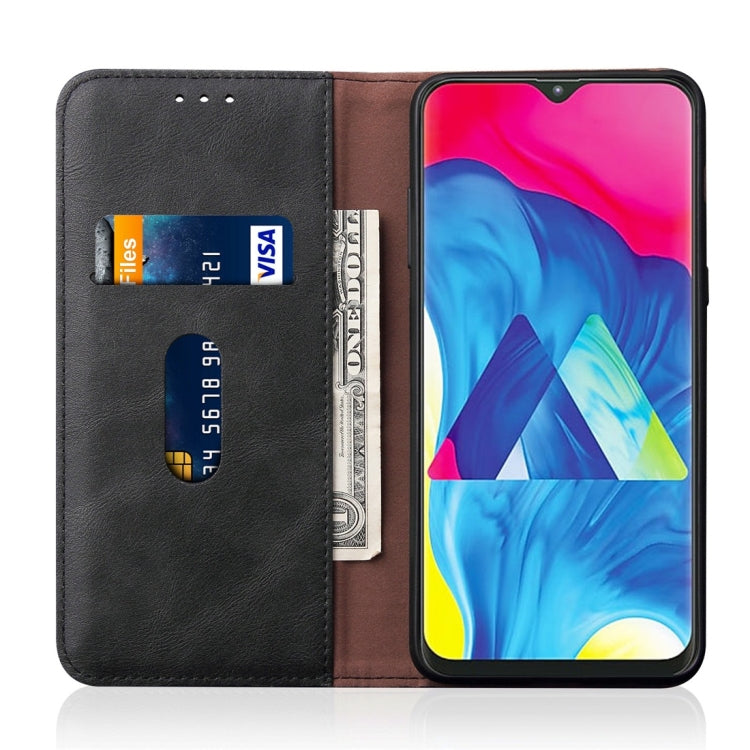 Casual Style Retro Crazy Horse Texture Horizontal Flip Leather Case for Galaxy M10, with Card Slots & Holder & Wallet