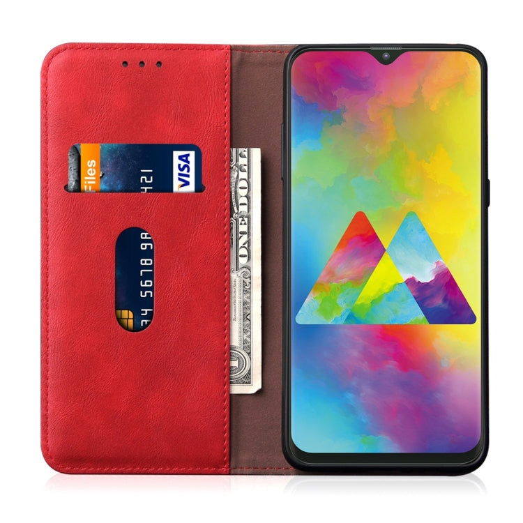 Casual Style Retro Crazy Horse Texture Horizontal Flip Leather Case for Galaxy M20, with Card Slots & Holder & Wallet