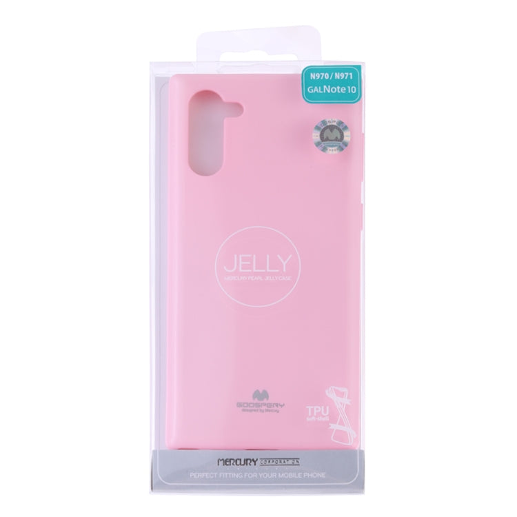 GOOSPERY JELLY TPU Shockproof and Scratch Case for Galaxy Note 10