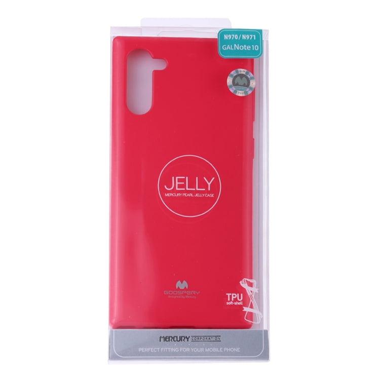 GOOSPERY JELLY TPU Shockproof and Scratch Case for Galaxy Note 10