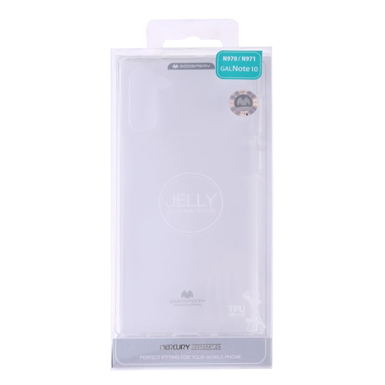 GOOSPERY JELLY TPU Shockproof and Scratch Case for Galaxy Note 10