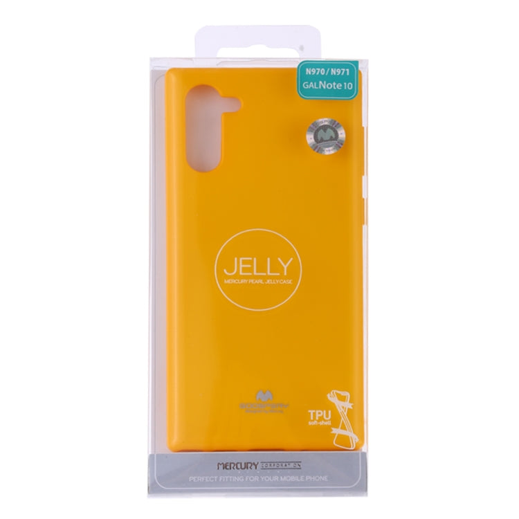 GOOSPERY JELLY TPU Shockproof and Scratch Case for Galaxy Note 10
