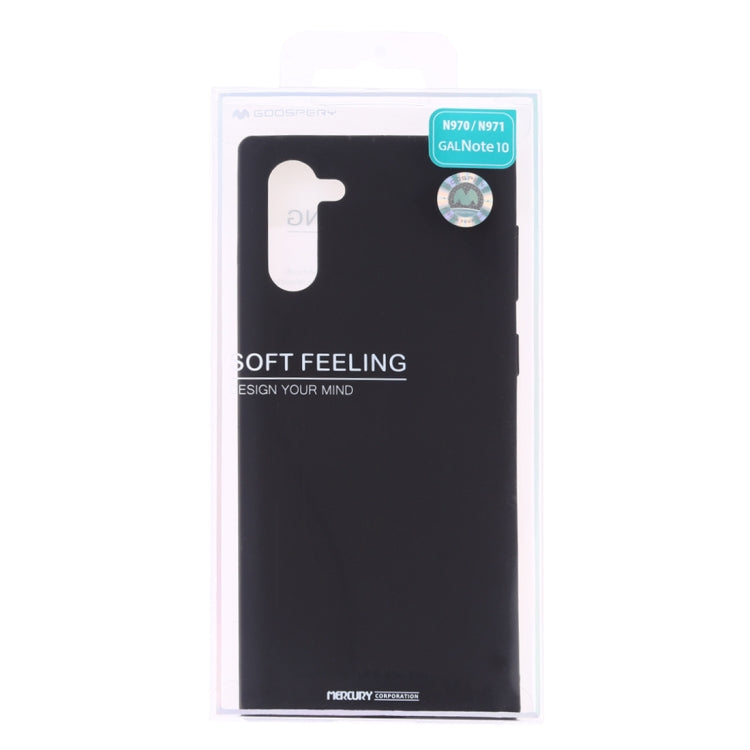 GOOSPERY SF JELLY TPU Shockproof and Scratch Case for Galaxy Note 10