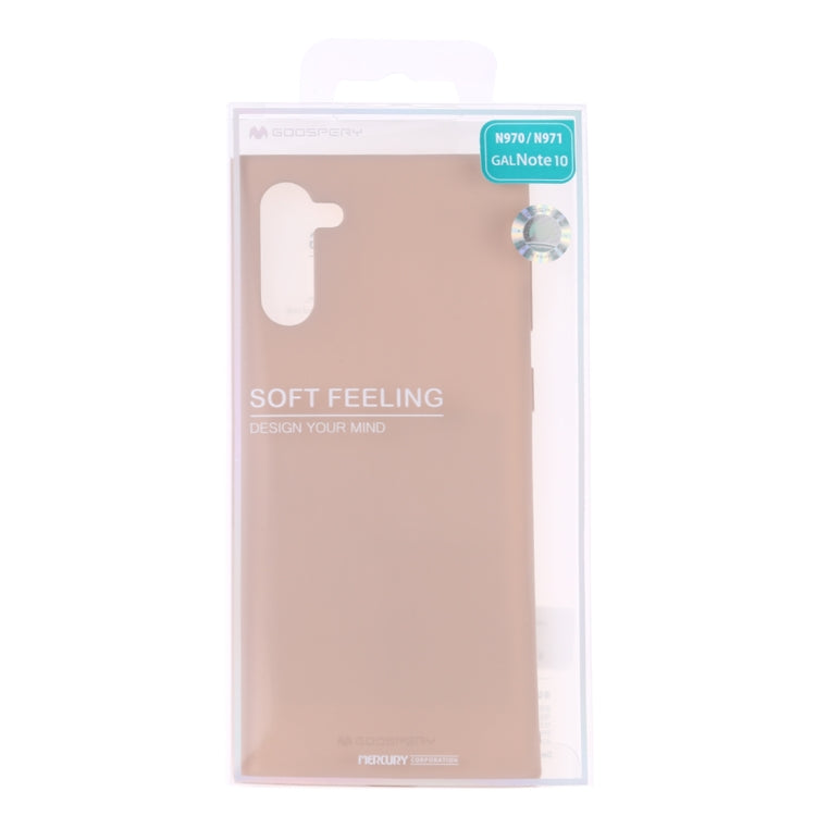 GOOSPERY SF JELLY TPU Shockproof and Scratch Case for Galaxy Note 10