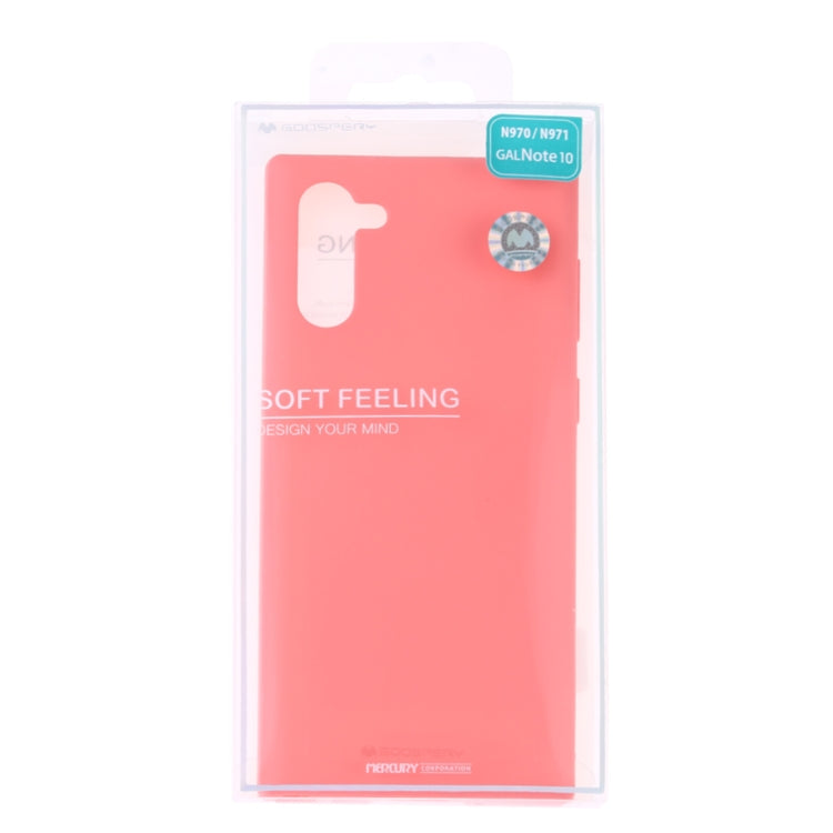 GOOSPERY SF JELLY TPU Shockproof and Scratch Case for Galaxy Note 10