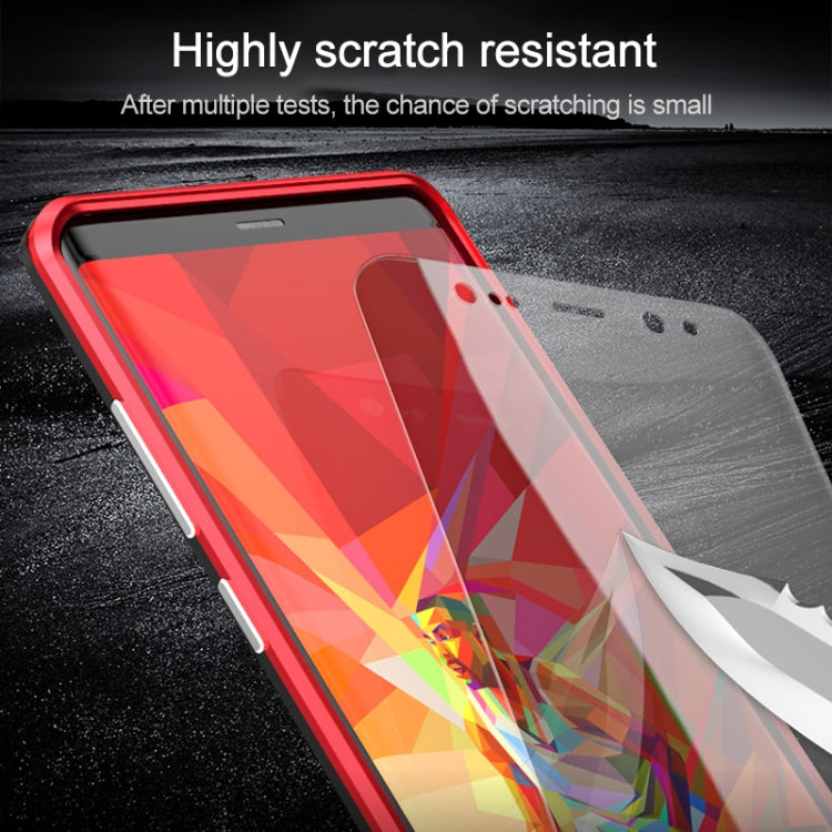 Ultra Slim Double Sides Magnetic Adsorption Angular Frame Tempered Glass Magnet Flip Case for Galaxy Note8