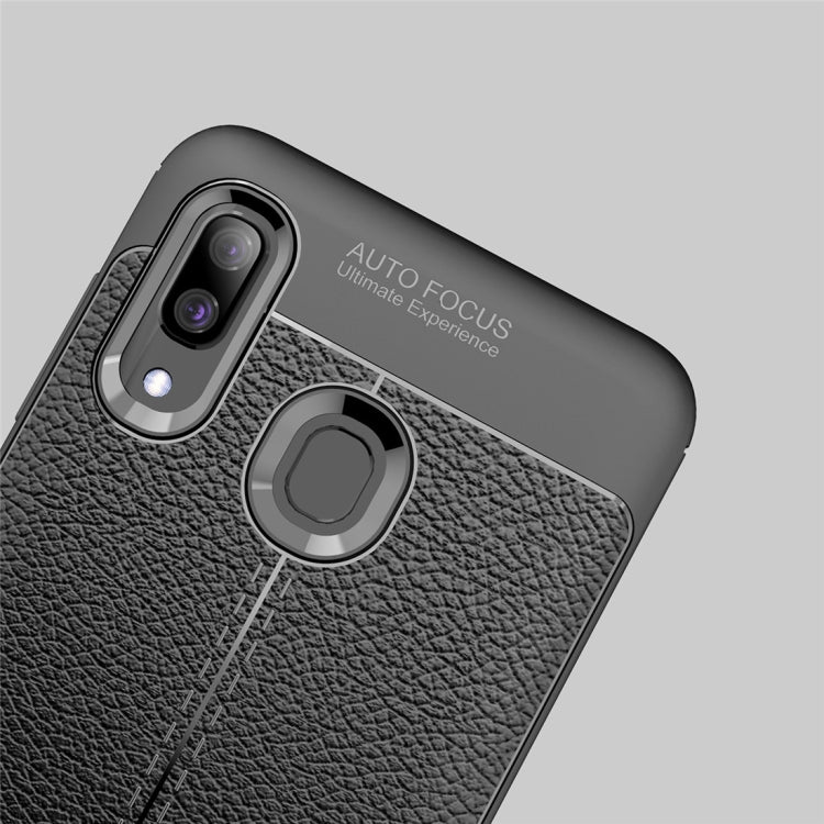 Litchi Texture TPU Shockproof Case for Galaxy A30