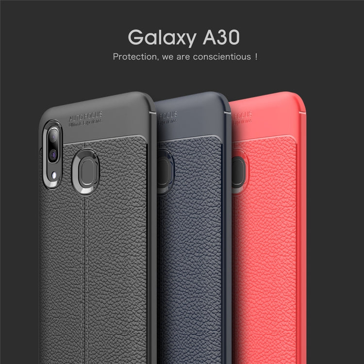 Litchi Texture TPU Shockproof Case for Galaxy A30