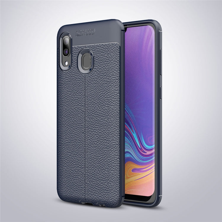 Litchi Texture TPU Shockproof Case for Galaxy A30