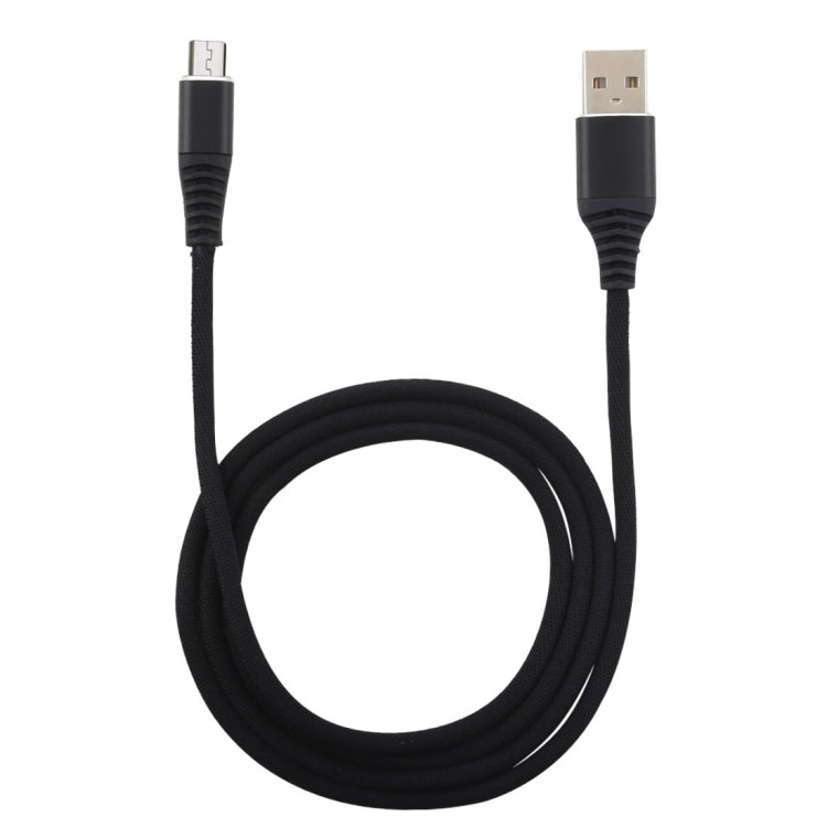 1m Cloth Braided Cord USB A to Micro USB Data Sync Charge Cable, For Galaxy, Huawei, Xiaomi, LG, HTC and Other Smart Phones