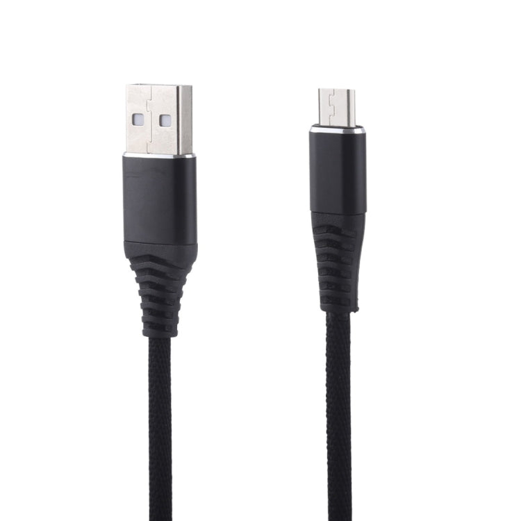 1m Cloth Braided Cord USB A to Micro USB Data Sync Charge Cable, For Galaxy, Huawei, Xiaomi, LG, HTC and Other Smart Phones