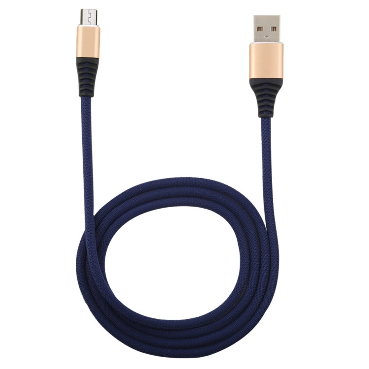 1m Cloth Braided Cord USB A to Micro USB Data Sync Charge Cable, For Galaxy, Huawei, Xiaomi, LG, HTC and Other Smart Phones