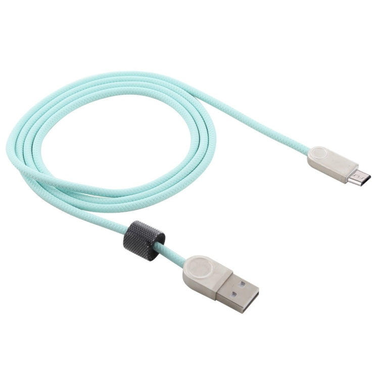 1m TPE Braided Cord Metal Connector USB A to Micro USB Data Sync Charge Cable, For Galaxy, Huawei, Xiaomi, LG, HTC and Other Smart Phones