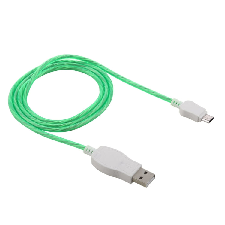 LED Flowing Light 1m USB A to Micro USB Data Sync Charge Cable, For Galaxy, Huawei, Xiaomi, LG, HTC and Other Smart Phones