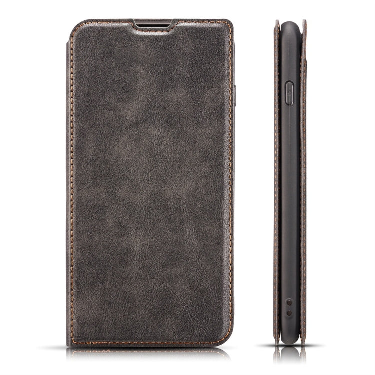 Retro Simple Ultra-thin Magnetic Horizontal Flip Leather Case for Galaxy S10 E, with Holder & Card Slots & Lanyard