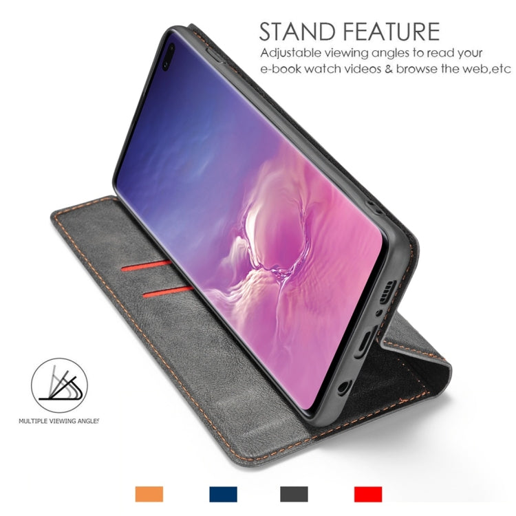 Retro Simple Ultra-thin Magnetic Horizontal Flip Leather Case for Galaxy Note 8, with Holder & Card Slots & Lanyard