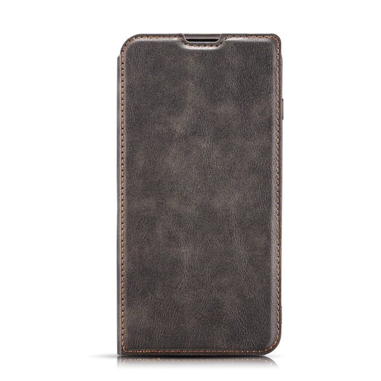 Retro Simple Ultra-thin Magnetic Horizontal Flip Leather Case for Galaxy J4 Plus, with Holder & Card Slots & Lanyard