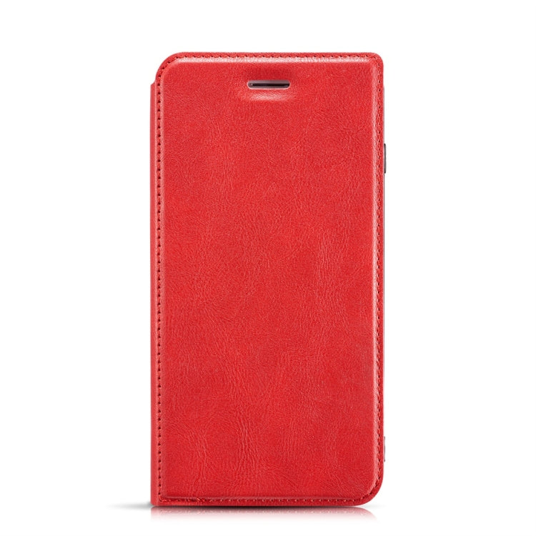 Retro Simple Ultra-thin Magnetic Horizontal Flip Leather Case for Galaxy A7 (2018) / A750, with Holder & Card Slots & Lanyard