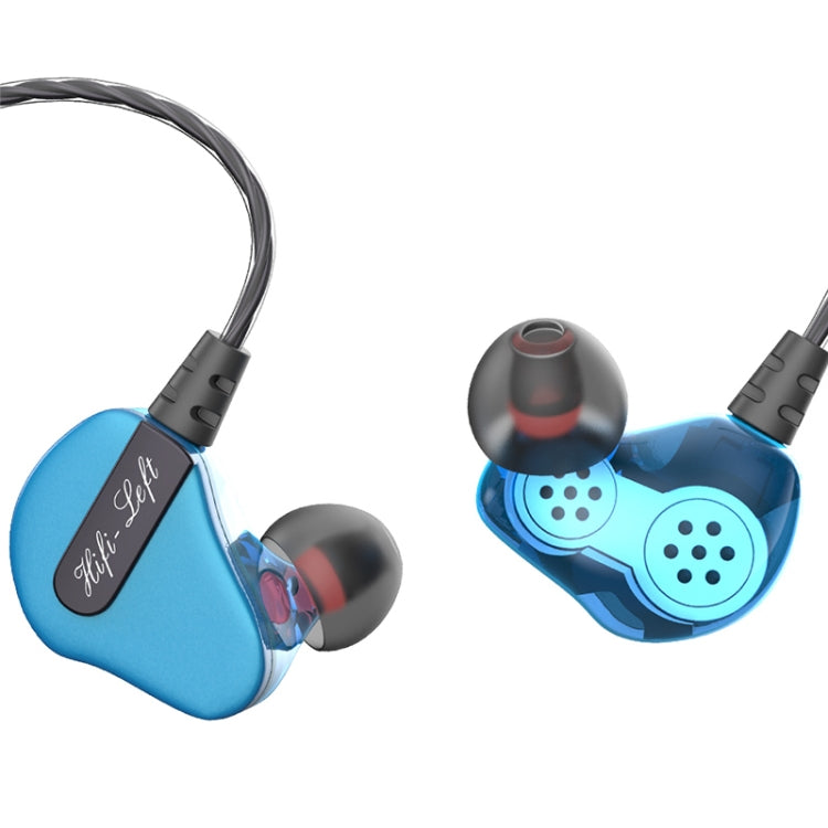 QKZ CK2 HIFI In-ear Four-unit Music Headphones (Blue)