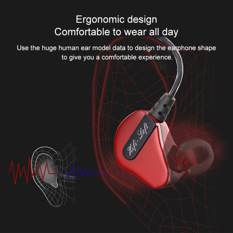 QKZ CK2 HIFI In-ear Four-unit Music Headphones (Blue)