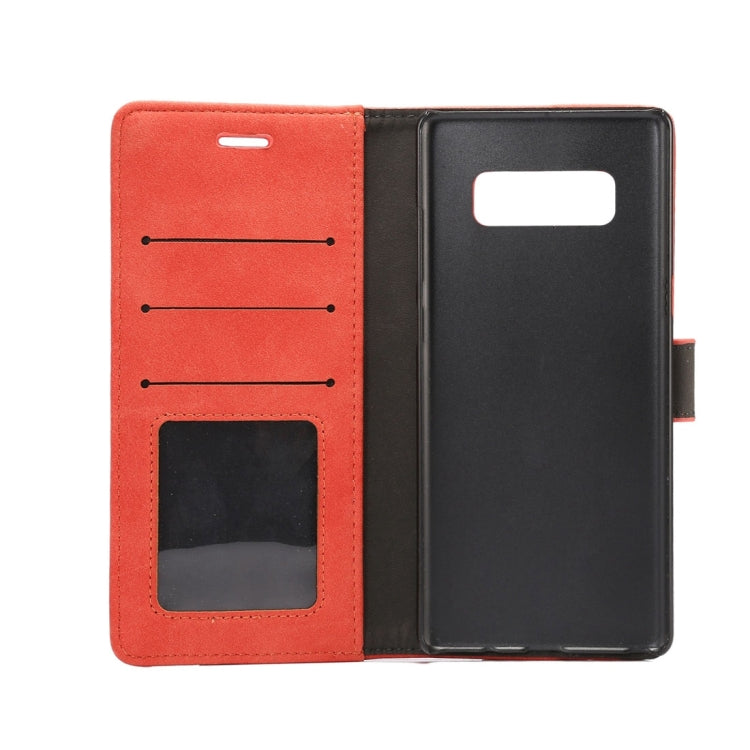 For Galaxy Note 8 Sheep Bar Material PU + PC Horizontal Flip Leather Protective Case with Holder & Card Slots & Wallet & Photo Frame
