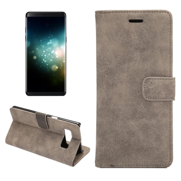 For Galaxy Note 8 Sheep Bar Material PU + PC Horizontal Flip Leather Protective Case with Holder & Card Slots & Wallet & Photo Frame
