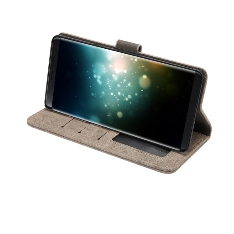 For Galaxy Note 8 Sheep Bar Material PU + PC Horizontal Flip Leather Protective Case with Holder & Card Slots & Wallet & Photo Frame