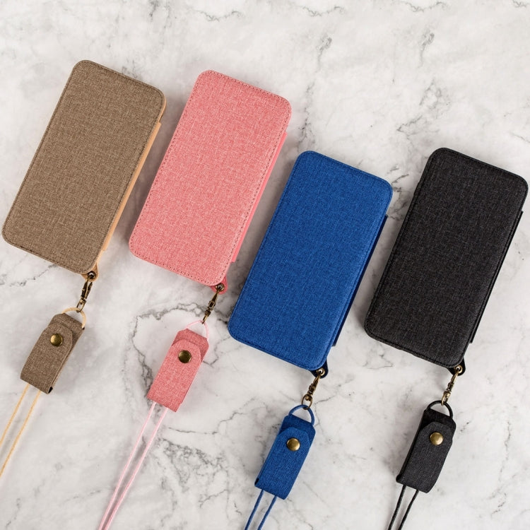 For Galaxy S8 Denim Texture + TPU Frosted Horizontal Flip Leather Case with Card Slots & Wallet & Photo Frame & Mirror & Adjustable Lanyard