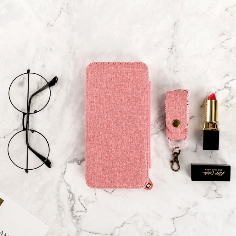 For Galaxy S8+ / G9550 Denim Texture + TPU Frosted Horizontal Flip Leather Case with Card Slots & Wallet & Photo Frame & Mirror & Adjustable Lanyard