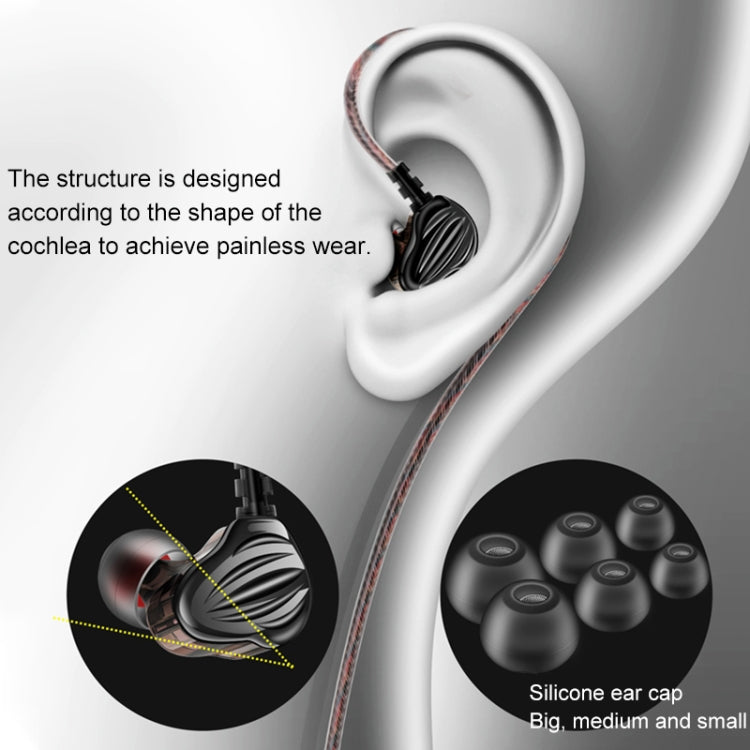 QKZ CK4 HIFI In-ear Four-unit Music Headphones