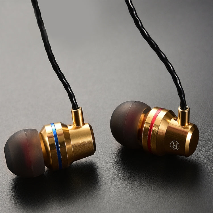 QKZ DM1 High Quality In-ear Sports Music Headphones (Gold)