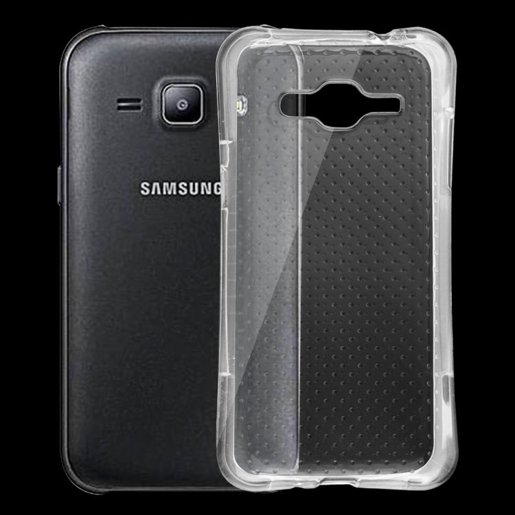 For Galaxy J2 Shock-resistant Cushion TPU Protective Case(Transparent)