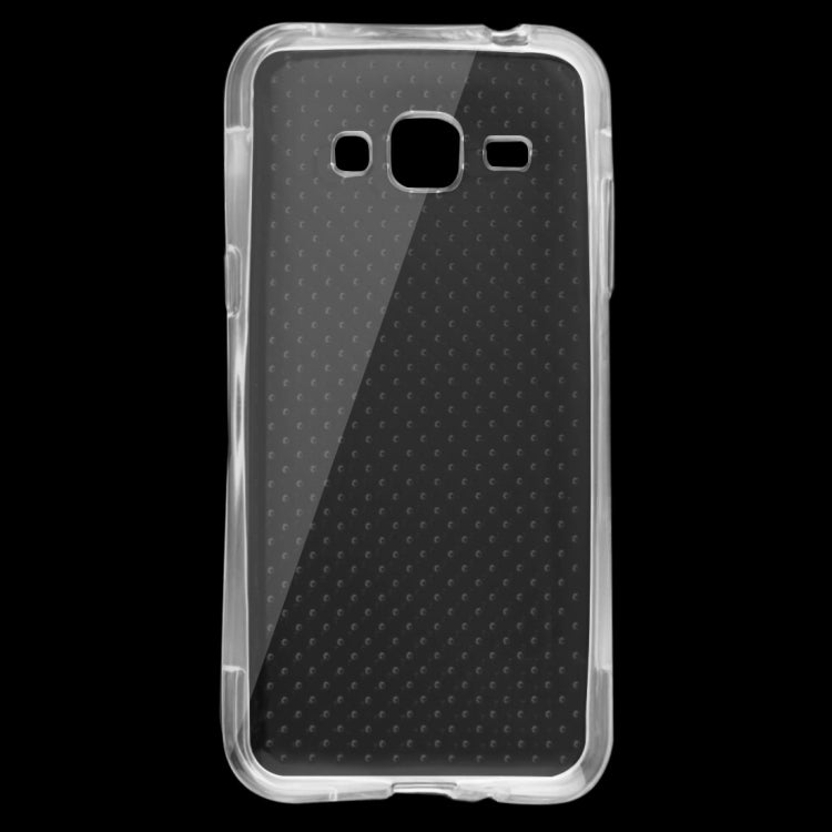 For Galaxy J3 Shock-resistant Cushion TPU Protective Case(Transparent)